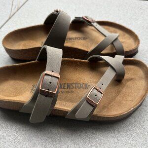 Birkenstock Mayari Birkibuc in Stone (Size EU 38 / US 7-7.5)